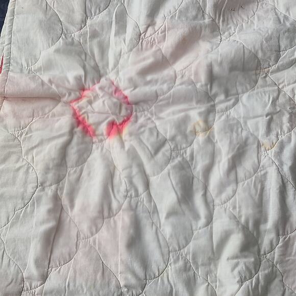 vintage  handmade quilt topper full square block poly opper full square block - Picture 6 of 6